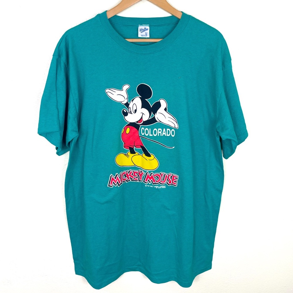 90s  Mickey Mouse big print colorado tee